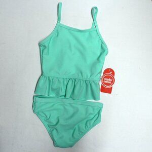 Wonder Nation 3T Tankini Swim Suit In Aqua Mint - UPF 50+